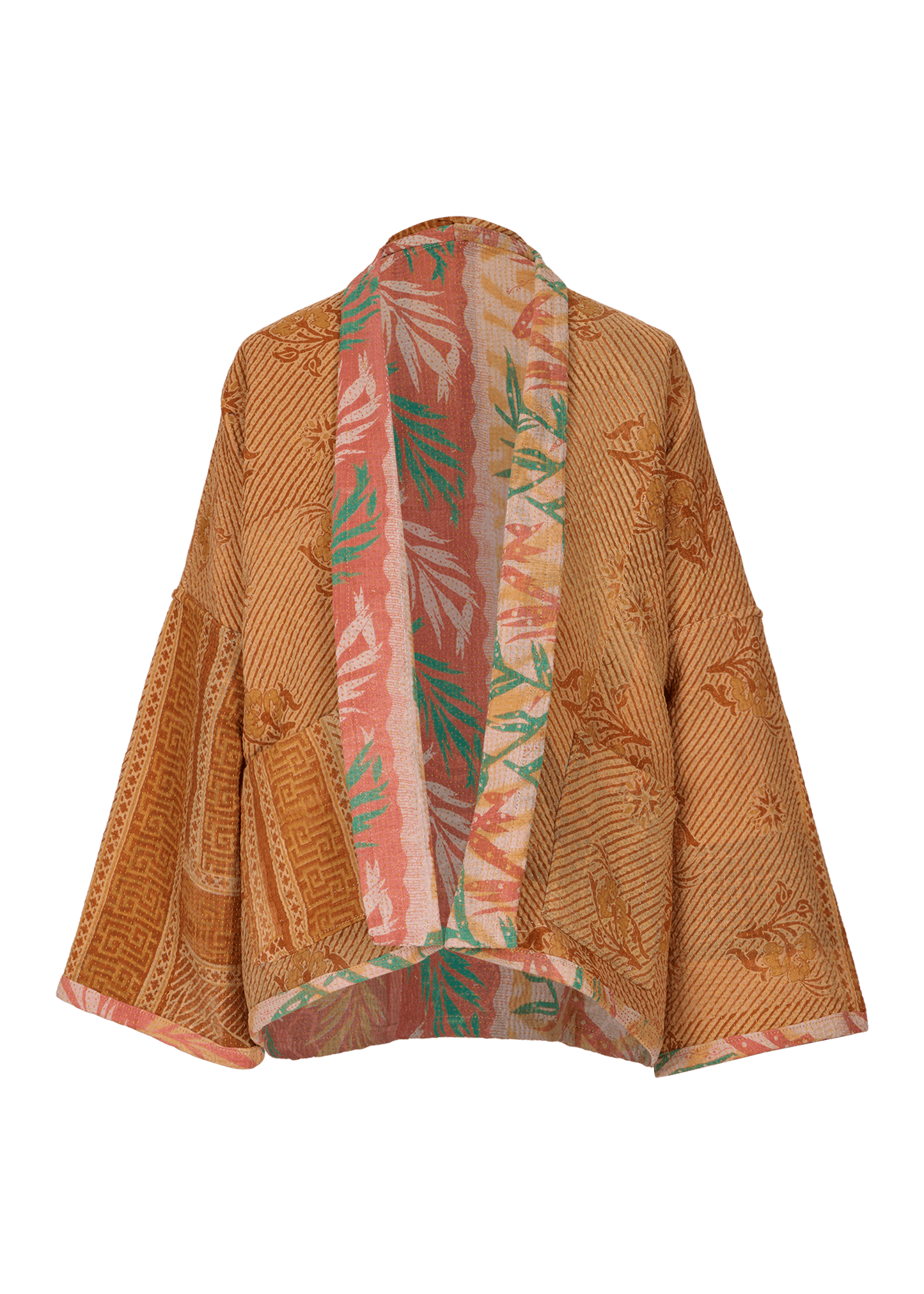 Vintage Kantha Kimono with Tote Bag