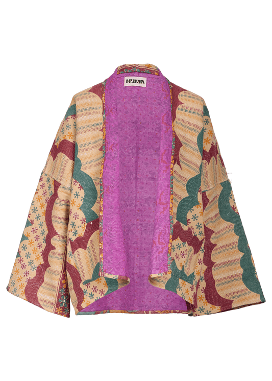 Vintage Kantha Kimono with Tote Bag