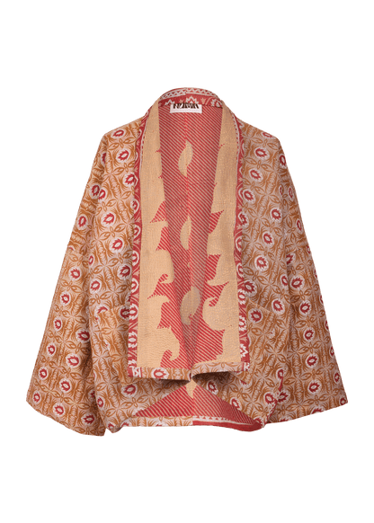 Vintage Kantha Kimono with Tote Bag