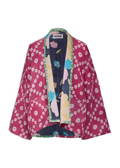 Vintage Kantha Kimono with Tote Bag