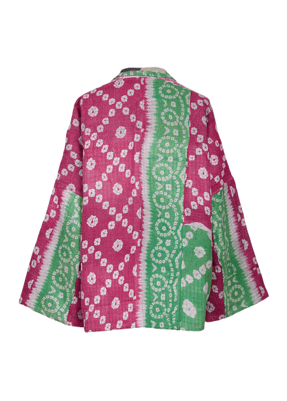 Vintage Kantha Kimono with Tote Bag