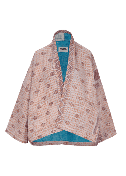 Vintage Kantha Kimono with Tote Bag