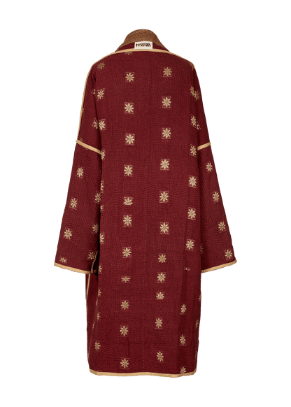 Vintage Kantha Coat (Calf Length)