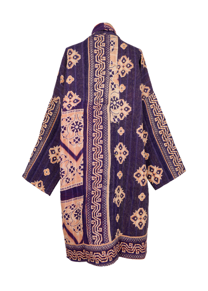 Vintage Kantha Coat (Calf Length)