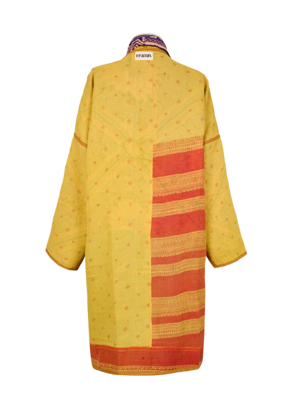 Vintage Kantha Coat (Calf Length)