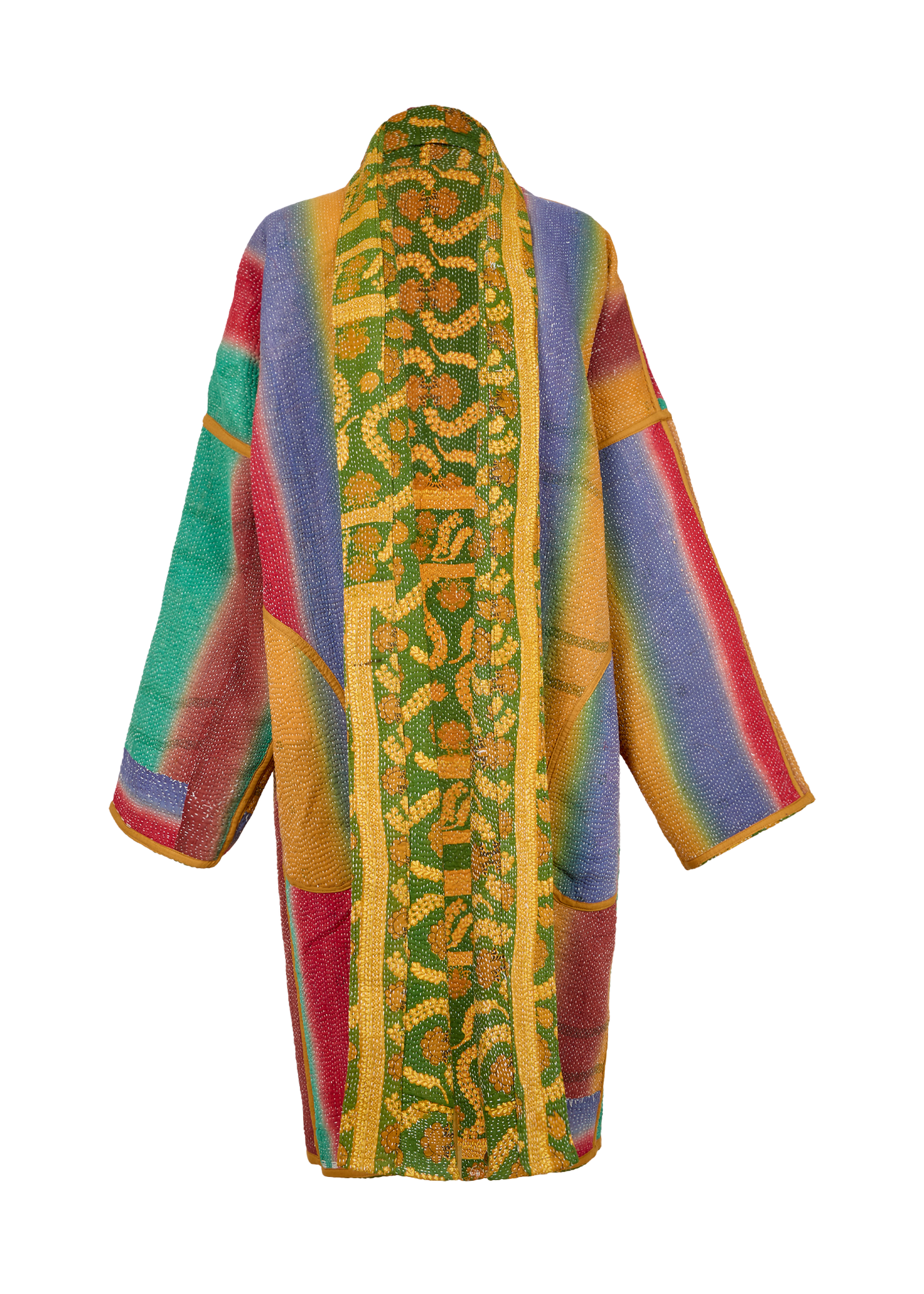 Vintage Kantha Coat (Calf Length)