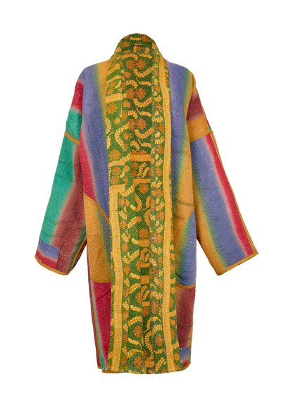 Vintage Kantha Coat (Calf Length)