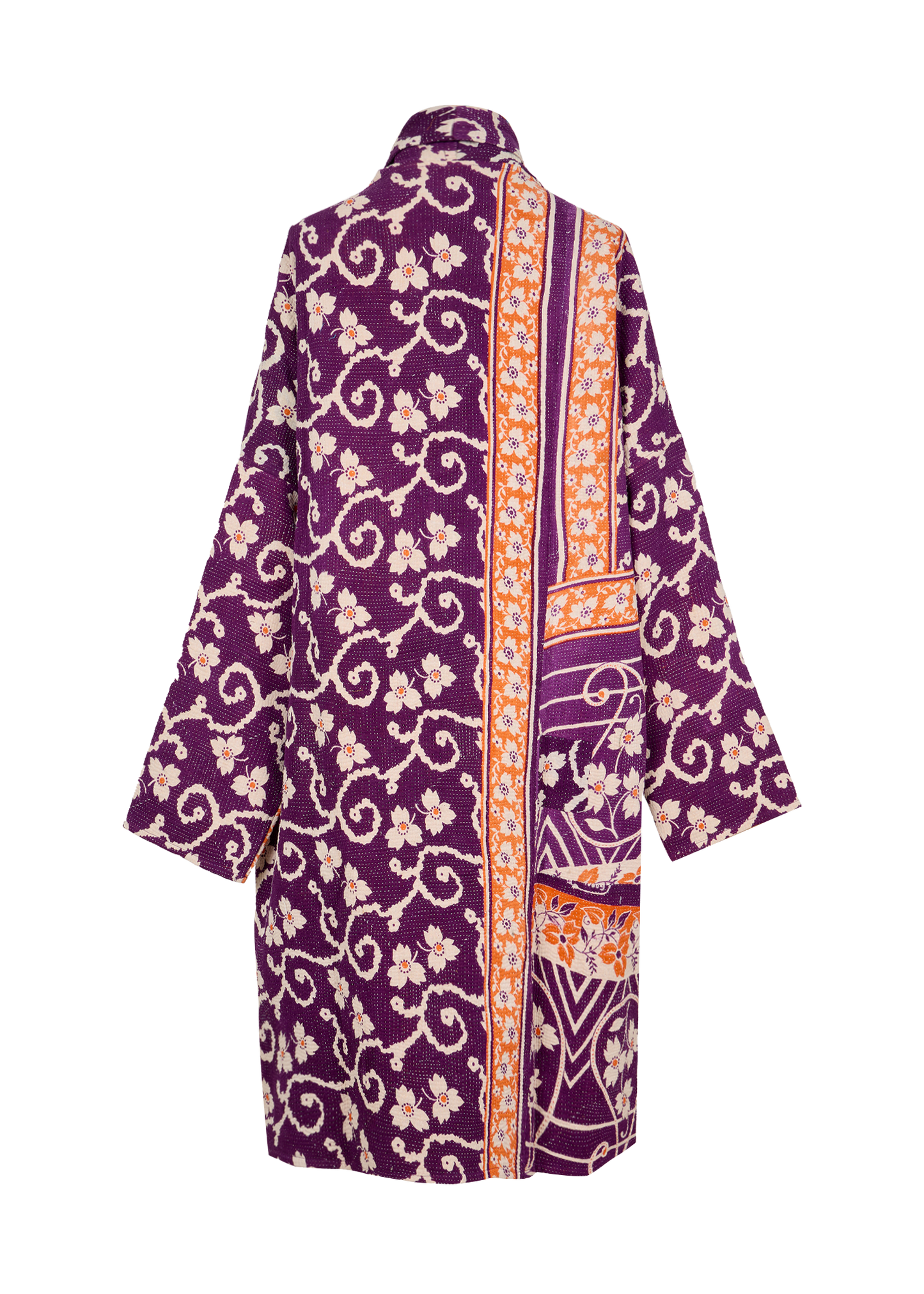 Vintage Kantha Coat (Calf Length)