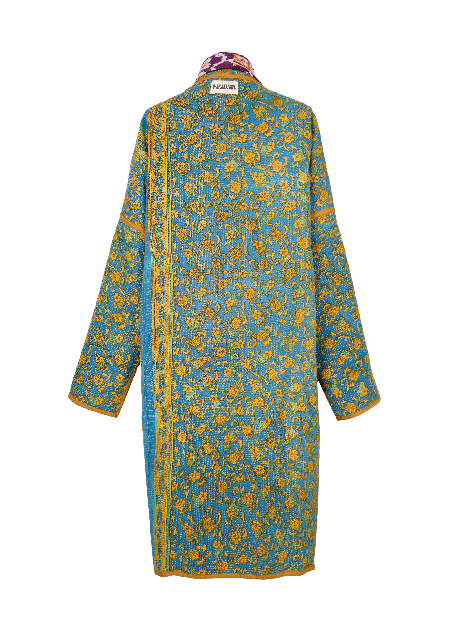 Vintage Kantha Coat (Calf Length)