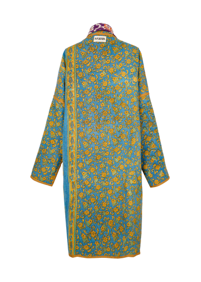 Vintage Kantha Coat (Calf Length)