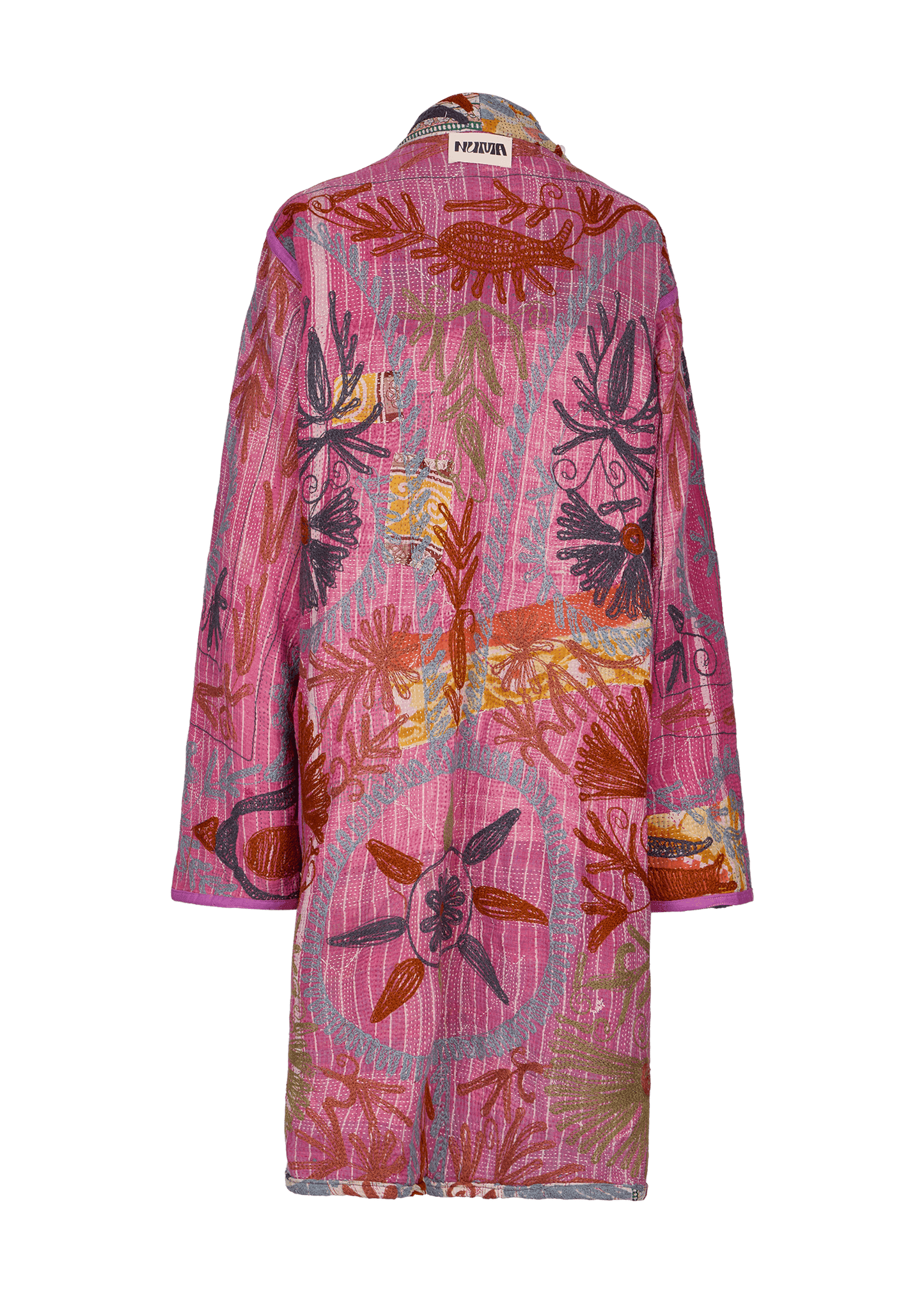 Kantha Suzani Coat (Knee Length)