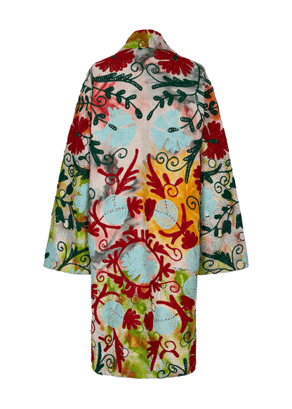 Kantha Suzani Coat (Knee Length)