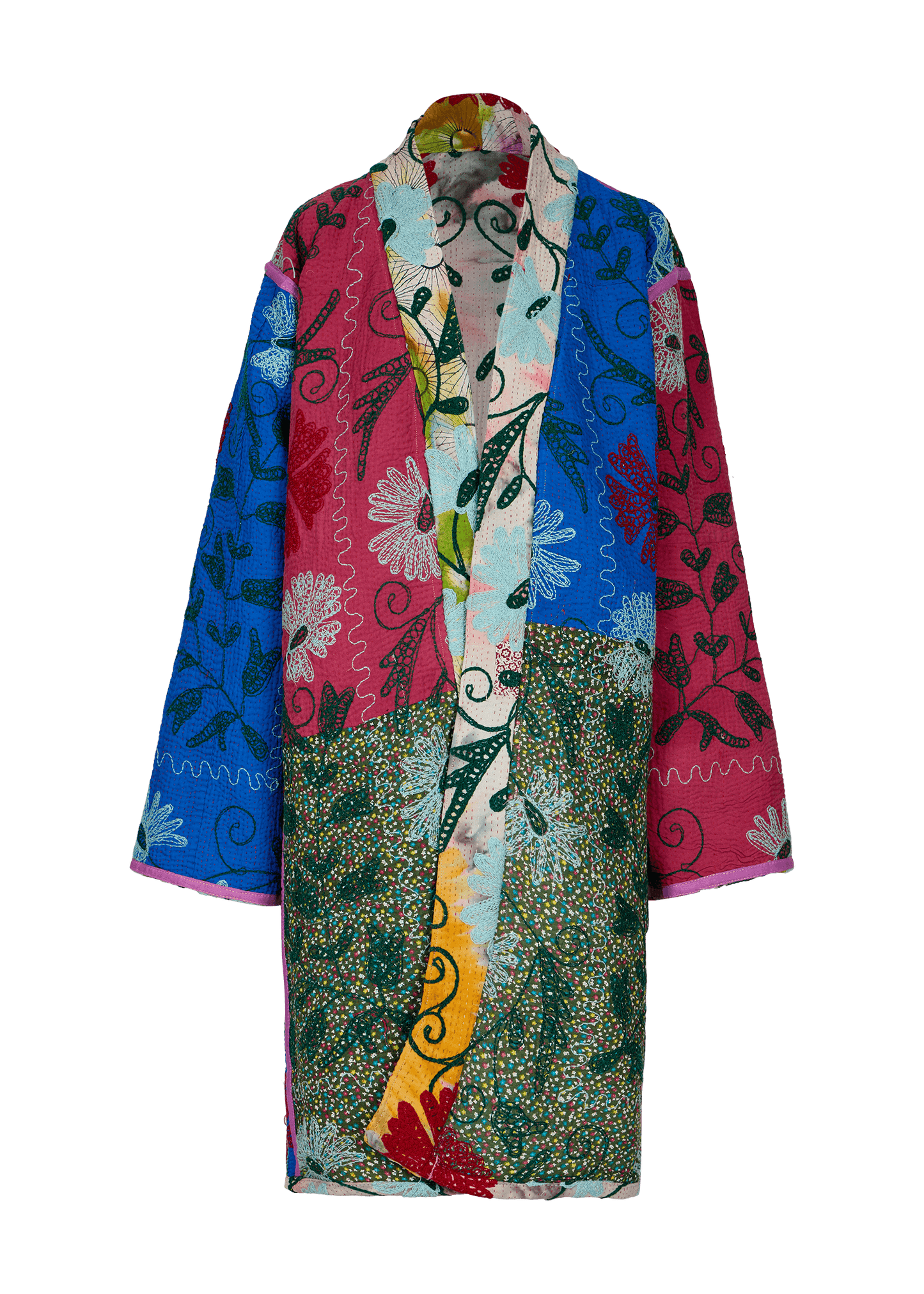 Kantha Suzani Coat (Knee Length)